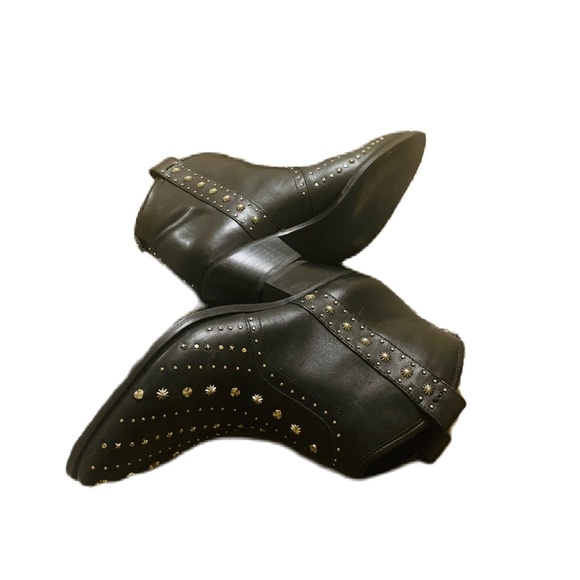 Sam Edelman - Brian Black Leather Studded Bootie - Picture 2 of 9